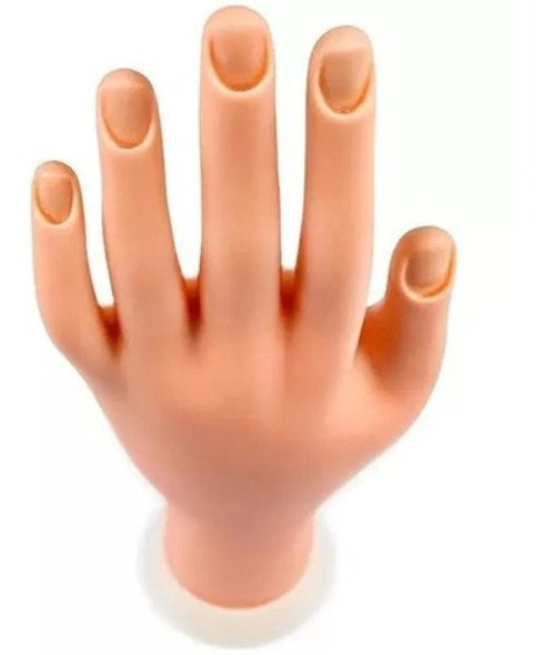 Mão Postiça Para Treino Manicure Silicone Unhas Gel Acrigel 1 Mão Postiça Para Treino Manicure Silicone Unhas Gel Acrigel 1