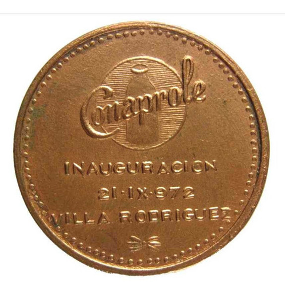 Conaprole 1972 Medalla Inauguración Complejo Industrial Nº 8 0