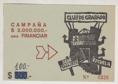 Club De Grabado Antiguo Bono Colaboracion Pro Financiamiento 0