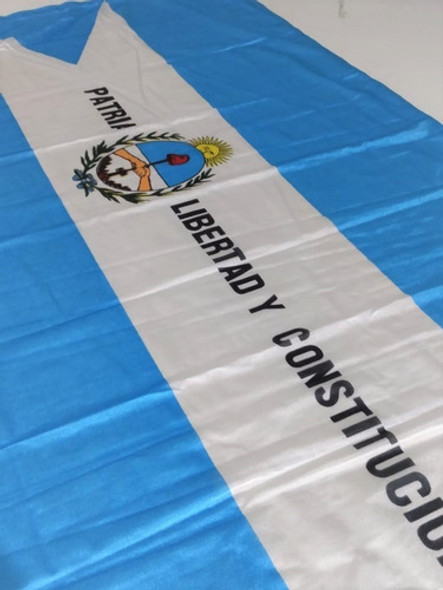 Bandera Corrientes 90 X 150 Cm Oficial - Reforzada C/tiras 1 Bandera Corrientes 90 X 150 Cm Oficial - Reforzada C/tiras 1