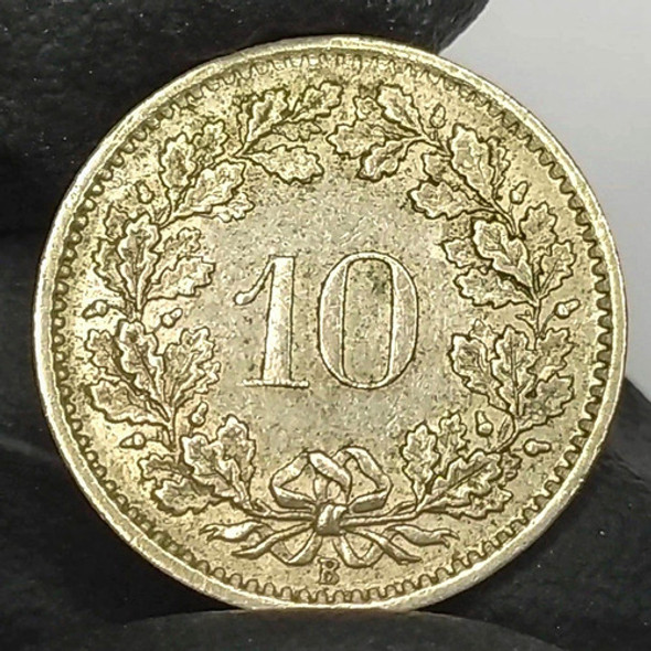 Suiza 10 Rappen 1968 Antigua Moneda Colección 1