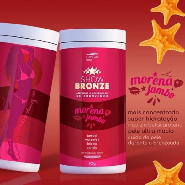 Ativador E Acelerador De Bronzeado Morena Jambo Show Bronze 1 Ativador E Acelerador De Bronzeado Morena Jambo Show Bronze 1