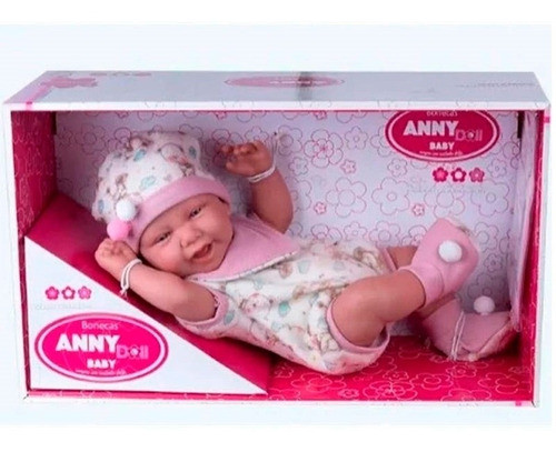 Muñeco Bebe Anny Doll Menina C/body 2442 0