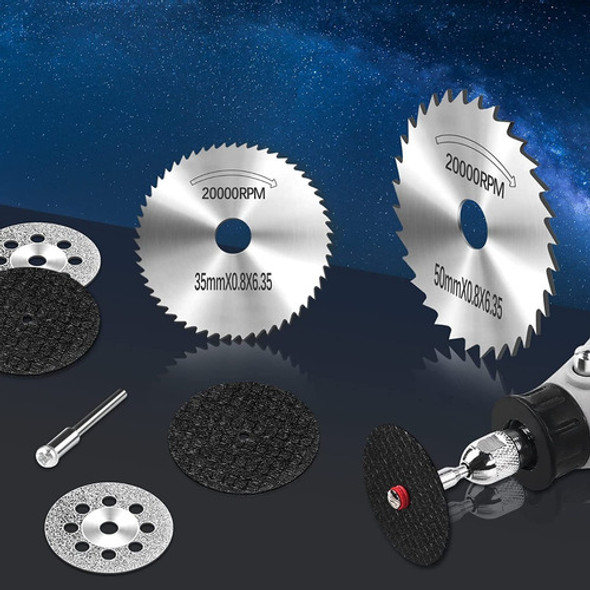 Kit 42 Piezas Corte Diamante Ruedas Corte Resina Mandriles 1