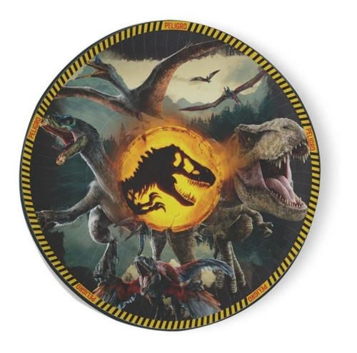 Pack X 10 - Plato Descartable - Dinosaurios - Jurassic World 0