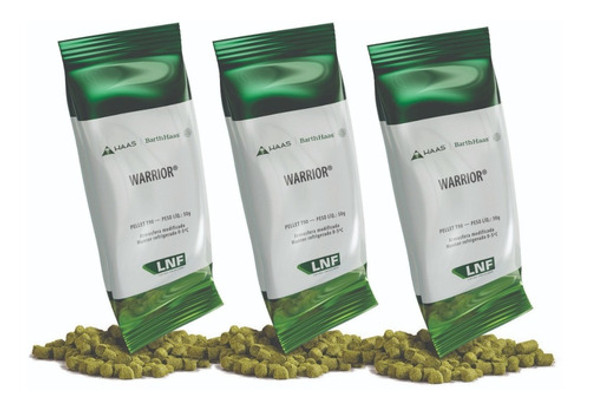 03 Lupulos Warrior Em Pellet 50grs Lnf 0