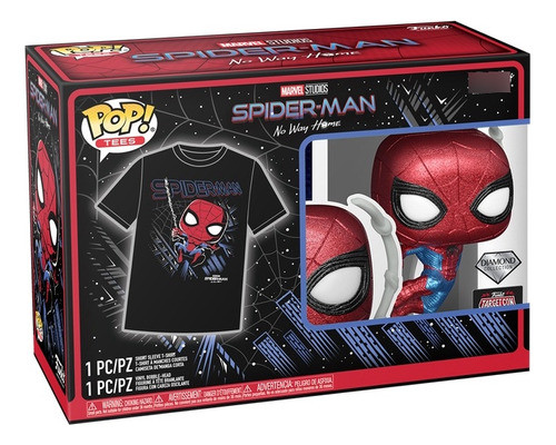 Funko Marvel Spiderman Diamond + Remera Original 1