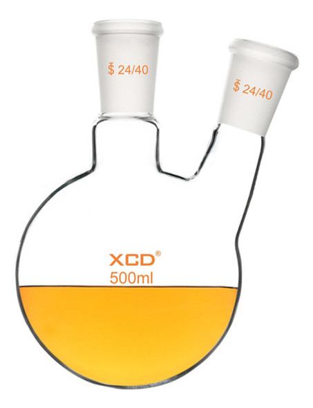 Matraz De Laboratorio De 2 Cuellos 500 Ml 0