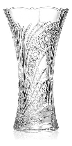 Jarrón De Cristal Cristalino, De 12 '' De Alto, Para Flores 1