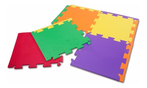 12 Tapetes Em Eva Decorativo Tatame Infantil Colorido 50x50 0
