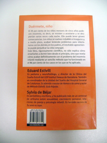 Duermete Niño Estivill Bejar Insomnio Infantil Crianza Boedo 1