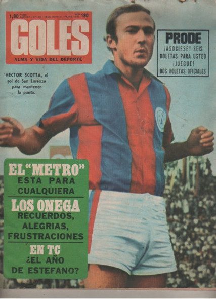 Revista * Goles * Nº 1219 Año 1972 - Boca- San Lorenzo 0