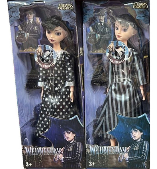 Muñeca Merlina Wednesday Con Luz Y Musica 1