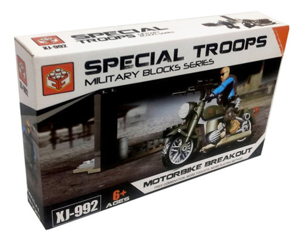 Muñeco En Moto De Acción Bloques En Caja Ploppy.6 362105 1
