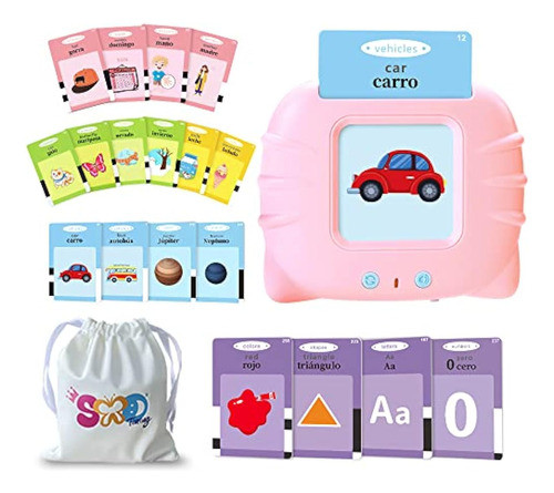 Timingsxd Spanish Flash Cards For Kids,bilingual 0
