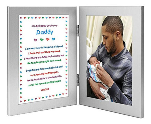 Daddy Gift De Newborn New Dad Sweet Poem En Double Frame Agr 1