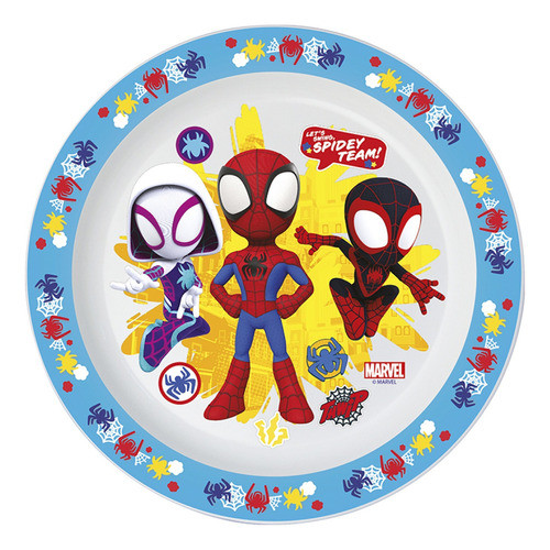 Plato De Niño De Plastico Spidey Mundo Kanata 0
