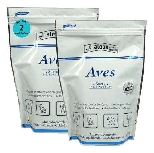 Alcon Club Health Aves 250g Super Premium Kit Com 2 Unidades 0
