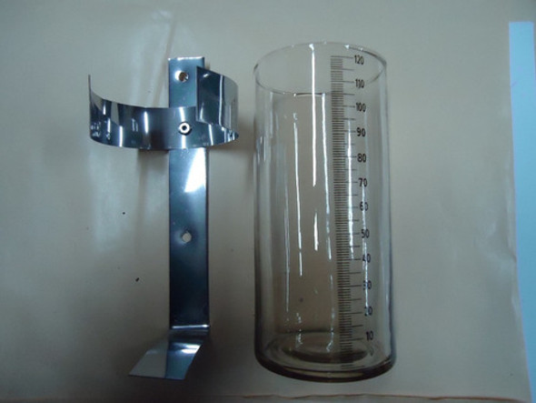 Pluviómetro  Vidrio Y Acero Inox  Lectura Directa Fabricante 0