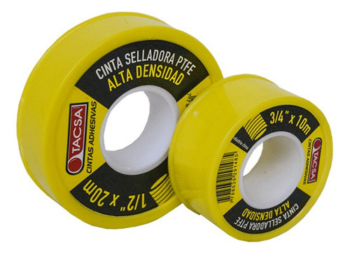 Pack X 8 Cintas De Teflon Alta Densidad ¾ X 10 Mts. Tacsa 1