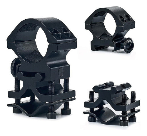 Montaje 25mm Para Linterna, Laser En Cañon De Rifle Escopeta 1