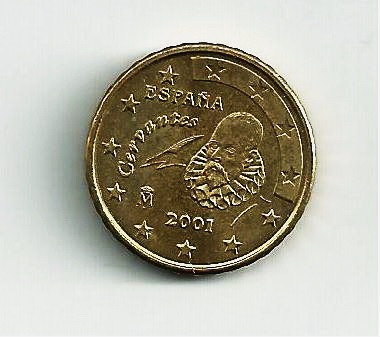 Fk España 10 Cents Euro 2001 Antes Salida Oficial Euro 2002. 0