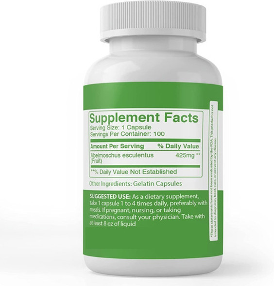 Pure Original | Extracto De Okra I Cardiaca I 425mg I X100 1