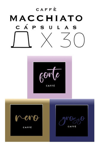 Capsula Macchiato Por 30 Unidades Mix 0