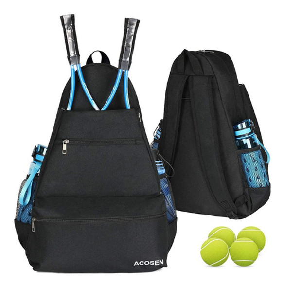 Mochila De Tenis Para Guardar Accesorios. Negra 0 Mochila De Tenis Para Guardar Accesorios. Negra 0