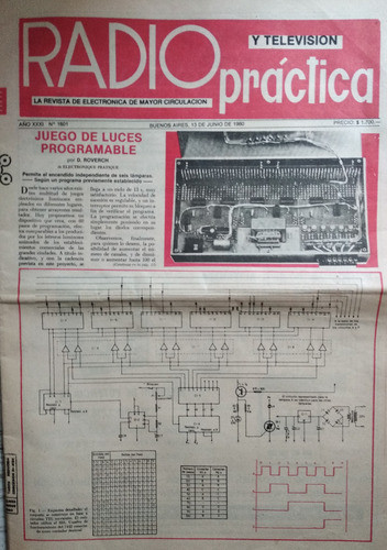 Revista Radio Y Televisión Practica - Nro 1601  13/06/1980 0