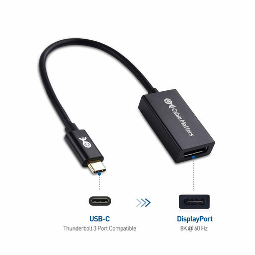 Cable Matters Usb-c A Displayport Adaptador Con 8k Hdr 1