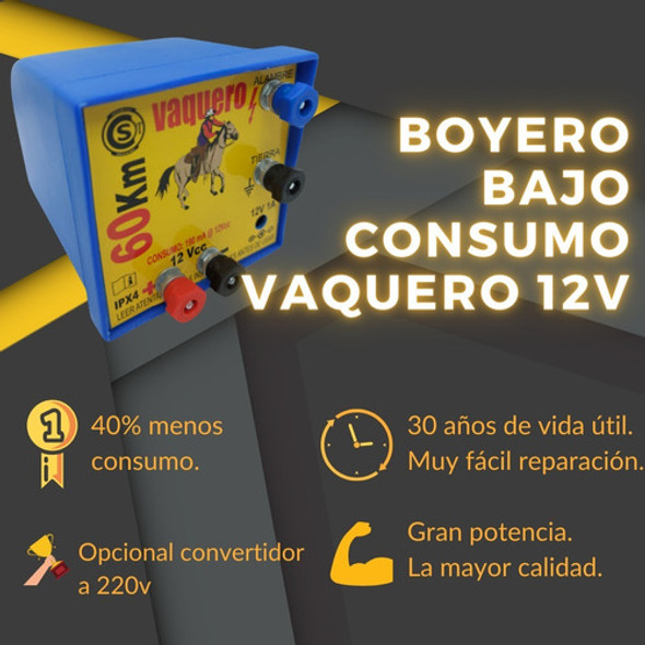 Boyero Electrificador Dual 60 Km Vaquero Peón 1