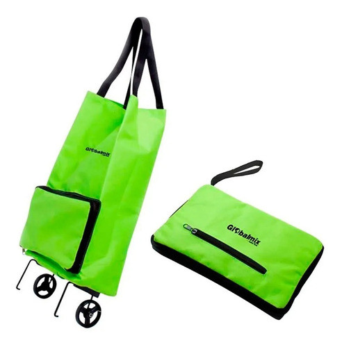 Sacola Para Compras Feira Carrinho Dobrável Com Rodas Shopb 0