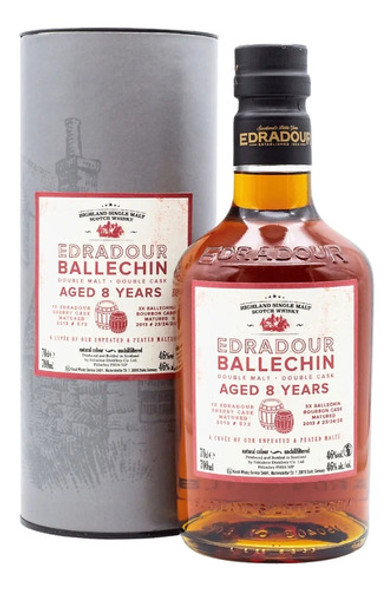 Whisky Edradour Ballechin 8 Años 46% 700 Ml 0