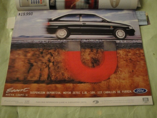 Publicidad Ford Escort Coupe Año 1997 0