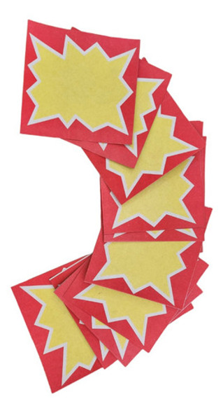 Cartelitos Estallidos Amarillo 19cm X 19cm X 50un 0