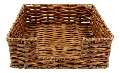 Cesta Pão De Mesa De Plástico Pvc Com Metal Marrom 0