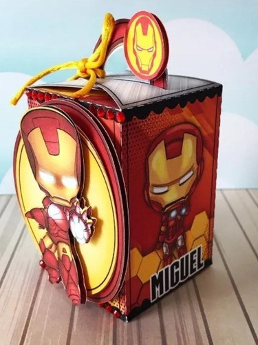 25 Cajita En 3 D De Ironman 0