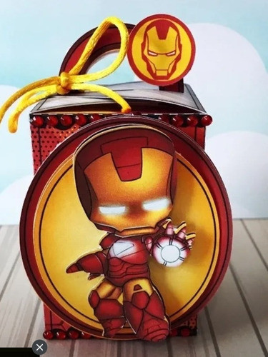 25 Cajita En 3 D De Ironman 1