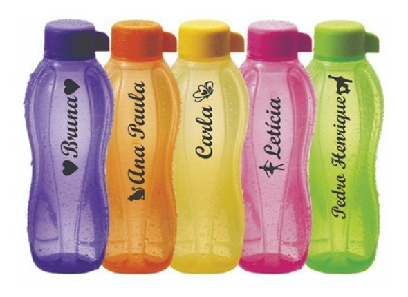 Adesivos Para Garrafa Tupperware 10 Unidades Personalizados- 0