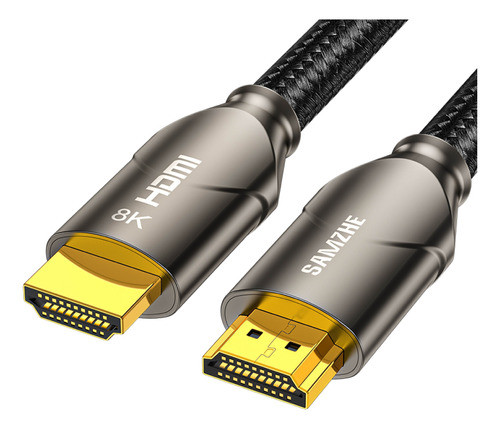 Cable Hdmi 2.1 8k 60hz 4k 120hz Earc Dolby Pvc Mallado 2 M 0