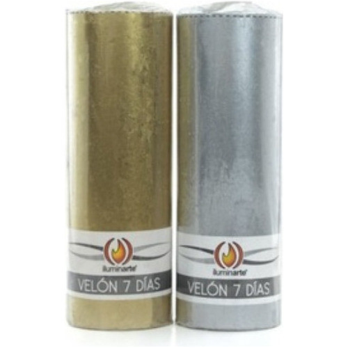 Velón 7 Dias Dorado (16x5,5cm) 0