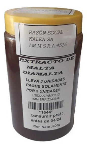 Extracto De Malta (diamalta) 500g Lleve 3 Pague Solo 2 0