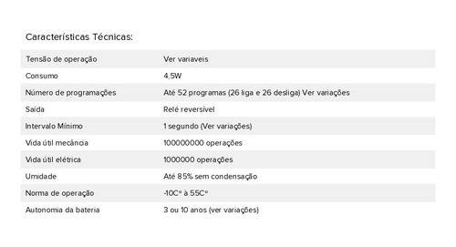 Kit C/ 4 Timer Programador Horario Analogico 220vca 1