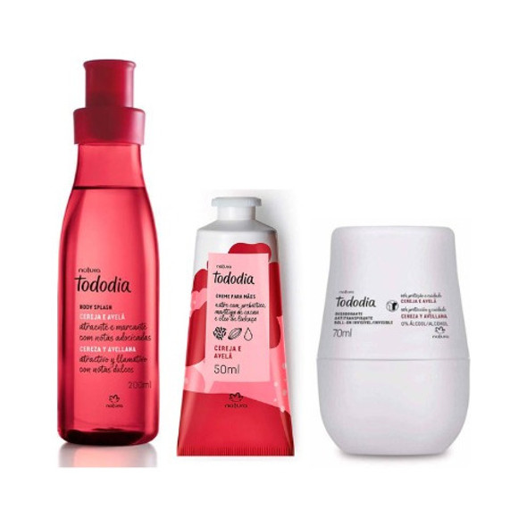 Natura Tododia Kit Hidratante + Body Splash + Roll On Regalo 1
