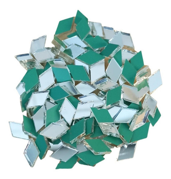 Espejitos Para Mosaiquismo: Rombo N°00 0.5x1 Cm X 100 Unid 0