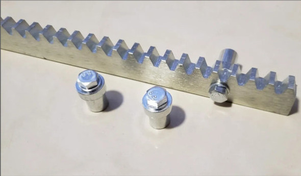 Cremallera Acero Hierro Para Motor De Porton De 8 Mm 1