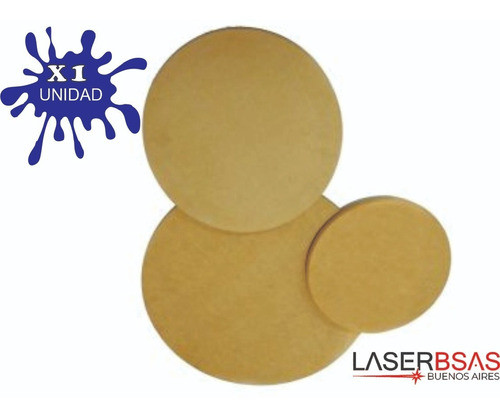 Circulo De Fibrofacil 30cm Diámetro Mdf Pack X 1 En 9mm. 0