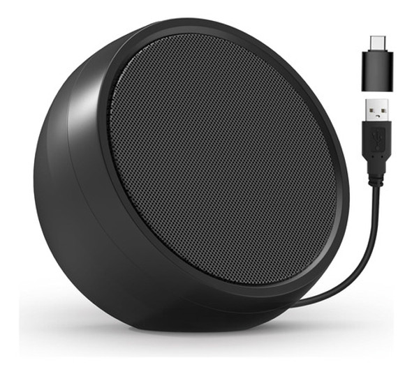 Altavoz Pc Usb Votntut Control De Volumen Botón Mute Negro 0