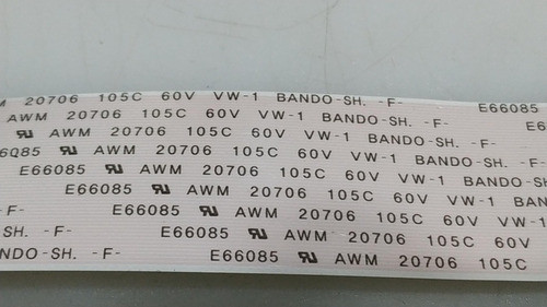 Flex Lvds Philips 40pfl5606d/77 51 Pin E66085 Awm 20706 1